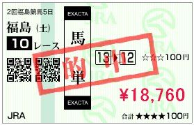 7月4日的中馬券