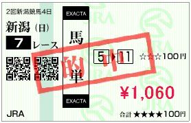 7月26日的中馬券