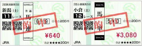 8月1日的中馬券