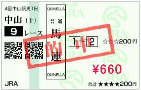 9月12日的中馬券