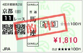 10月11日的中馬券
