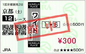 1月9日的中馬券