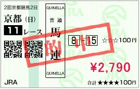 1月31日的中馬券